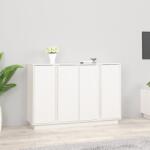 vidaXL Servantă, alb, 120x35x80 cm, lemn masiv de pin (814495) Comoda