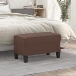 vidaXL Bancă, maro, 70x35x41 cm, piele ecologică (349441)