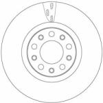 TRW Disc frana TRW DF6590S - automobilus