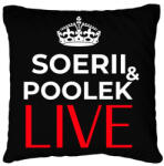 printfashion SOERII AND POOLEK LIVE - Párnahuzat, Díszpárnahuzat - Fekete (11432534)