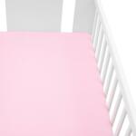 New Baby - Jersey lepedő kiságyba 120x60 rózsaszín