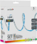 Avide 16W RGB 5m LED szalag bliszter zene vezérlés + IR távirányító Avide (ALSB5050RGBMU40 5M)