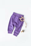 BabyCosy Pantaloni Bebe Unisex din bumbac organic Mov (Marime: 9-12 luni) (BC-CSY5620-18)