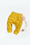 BabyCosy Pantaloni Bebe Unisex din bumbac organic Galben (Marime: 12-18 Luni) (BC-CSY5618-6)