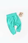 BabyCosy Pantaloni Bebe Unisex din bumbac organic Turcoaz (Marime: 18-24 Luni) (BC-CSY5625-9)