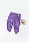 BabyCosy Pantaloni cu Botosei - Bumbac organic Mov BabyCosy (Marime: 3-6 Luni) (BC-CSY5609-3)