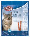 TRIXIE Jutalomfalat Premio Quadro-stick Lazac/pisztráng 5x5gr - happypets