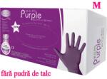 Ro. ial Manusi nitril mov fara pudra 100buc M - ROIAL