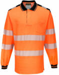 Portwest T184 PW3 Hi-Vis hosszú ujjú pólóing narancs/fekete színben (T184OBRXL)