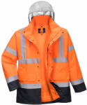 Portwest S471 Hi-Vis 4 az 1-ben Contrast Traffic kabát narancs/navy színben (S471ONRXL)