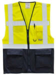 Portwest C476 jól láthatósági vezetői mellény sárga / tengerészkék színben (C476YNRL)