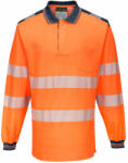 Portwest T184 PW3 Hi-Vis hosszú ujjú pólóing narancs/navy színben (T184ONRXXXL)