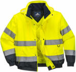 Portwest C468 HiVis 2 az 1-ben kabát sárga színben (C468YERXXL)