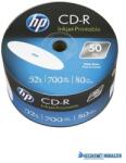 HP CD-R lemez, nyomtatható, 700MB, 52x, 50 db, zsugor csomagolás, HP (CDH7052Z50N) - kecskemetirodaszer
