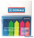 DONAU Jelölőcímke, műanyag, nyíl forma, 5x25 lap, 12x45 mm, DONAU, neon szín (D7556) - kecskemetirodaszer