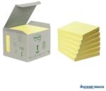 3M Öntapadó jegyzettömb, 76x76 mm, 6x100 lap, környezetbarát, 3M POSTIT, sárga (LP6541B) - kecskemetirodaszer