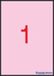 APLI Etikett, 210x297 mm, színes, APLI, pasztell rózsaszín, 20 etikett/csomag (LCA11846) - kecskemetirodaszer