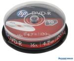 HP DVD+R lemez, 4, 7 GB, 16x, 10 db, hengeren, HP (DVDH+16B10) - kecskemetirodaszer