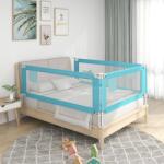 vidaXL Balustradă de protecție pat copii, albastru, 160x25 cm, textil (10212) - vidaxl
