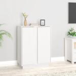 vidaXL Servantă, alb, 60x35x80 cm, lemn masiv de pin (814490) Comoda