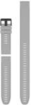 Garmin Curea QuickFit 26mm, silicon, gri, catarama neagră (Fenix 7X/6X/5X, Tactix, etc. ) Set 3 buc