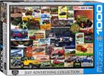 EUROGRAPHICS - Puzzle Afișe Jeep Vintage - 1 000 piese Puzzle