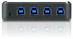 Aten US434 4 portos USB 3.0 periféria megosztó switch (US434-AT) - mentornet