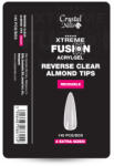 Crystal Nails - XTREME FUSION ACRYLGEL-HEZ ALMOND REVERSE CLEAR TIP - 140 DB