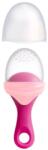 BOON Gumă de mestecat din silicon cu orificii de hranire Boon - Pulp, pink (B11415) Set pentru masa bebelusi