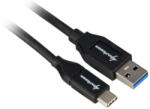 Sharkoon USB 3.1 Cable A-C - black - 0.5m