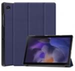  Triple Folding bőrhatású támasztós fliptok Samsung X200, X205 Galaxy Tab A8 10.5 2021-hez sötétkék