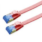 Valueline Cablu de retea RJ45 extra flat FTP cat. 6A 0.5m Rosu, Value 21.99. 2120 (21.99.2120-40)