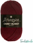 Scheepjes Chunky Monkey 1035 Maroon - gesztenyés vörös akril fonal