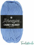 Scheepjes Chunky Monkey 1082 Mayflower - kék akril fonal