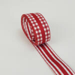  Kétoldalas textil szalag 2, 5cm*2m piros