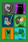  Minecraft Fight Badges szuper puha polár takaró 100*150cm (JFK032152) - oliviashop