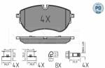 MEYLE set placute frana, frana disc MEYLE -PD: Advanced performance and design. 025 226 4420/PD (025 226 4420/PD)