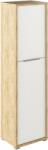 Mobikon Dulap cu polite mdf natur stejar artizan alb Rioma 50x38x182.6cm (0000354580) - decorer Garderoba