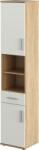 Mobikon Dulap mdf natur stejar sonoma alb mat Lessy 38x35x191 cm (0000355493) Garderoba
