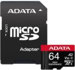 ADATA microSDXC 64GB C10/UHS-I/V30 AUSDX64GUI3V30SHA2-RA1