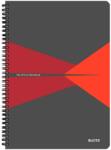 Leitz Office asztali jegyzetfüzet, PP, A4, 90 lapos, spirállal, matek, piros (LZ44950025)