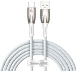 Baseus USB for USB-C Glimmer Series, 100W, 2m (White) (27199) - vexio