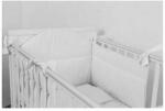 KidsDecor - Aparatoare laterala pat Cu dantela din Bumbac, 120x60 cm, Alb (SPNBACD)