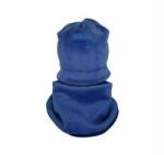 KidsDecor - Set caciula cu protectie gat Fleece Blue pentru copii 6-8 ani, din bumbac (CPF68BLU)