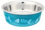 TRIXIE Fishbone Műanyag bevonatú Acél etetőtál türkizkék 0, 25L (25270_K)