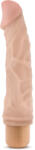 Blush Novelties Dr. Skin Cock Vibe 6 8.75 Inch Vibrating Cock Beige Vibrator