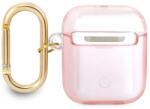 Guess AirPods 1/2 Guess TPU Printed Stripe tok (Rózsaszín) - GUA2HHTSP