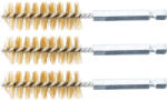 BGS technic Sárgaréz kefe _ 17 mm _ 1/4" befogás _ 3 részes. BGS-3078-17-M (BGS-3078-17-M)