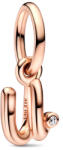 Pandora Moments U betű függő Rozé arany Charm - 782479C01 (782479C01)