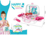 Magic Toys Hordozható pink orvosi készlet bőröndben 13db-os szett MKL623750
